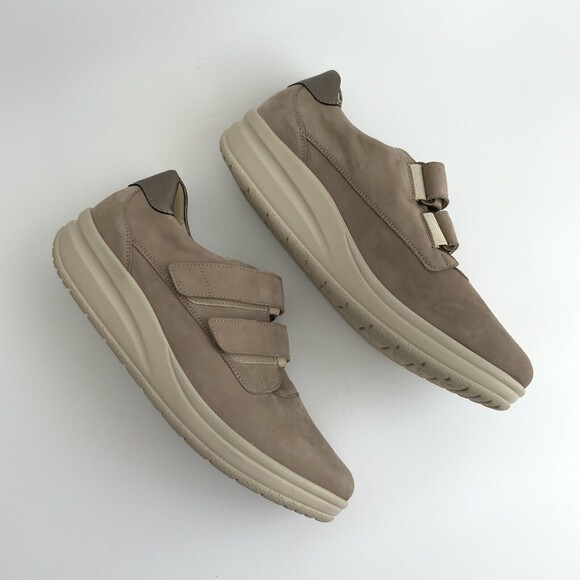 Hartjes Sneakers Tan Leather Hook & Loop 7.5 - Picture 5 of 11